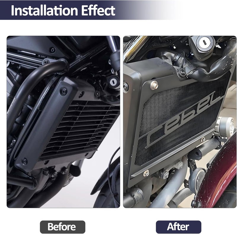 XIDAODIT for Honda Rebel Cmx 1100 CMX1100 Rebel1100 2021-2025 Radiator Cover Grille Guard Protection - Image 2